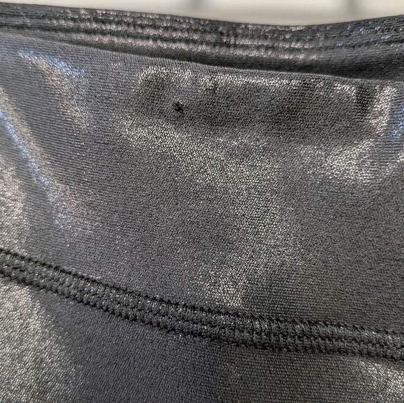 ALO Yoga Metallic Gray Flare Pants - Picture 3 of 12